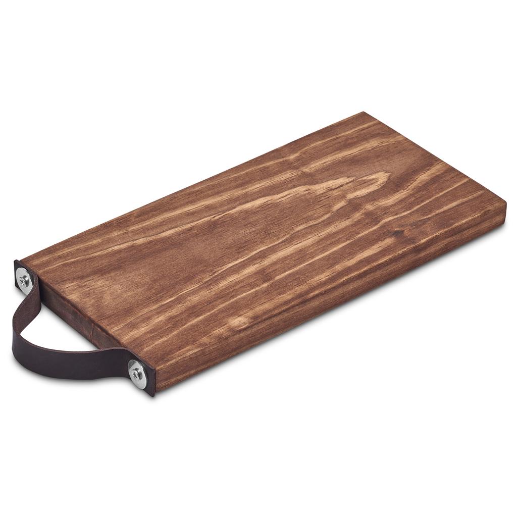 Serendipio Small Team Time Wooden Tray with Leather Strap Mirelle Leather and Lifestyle
