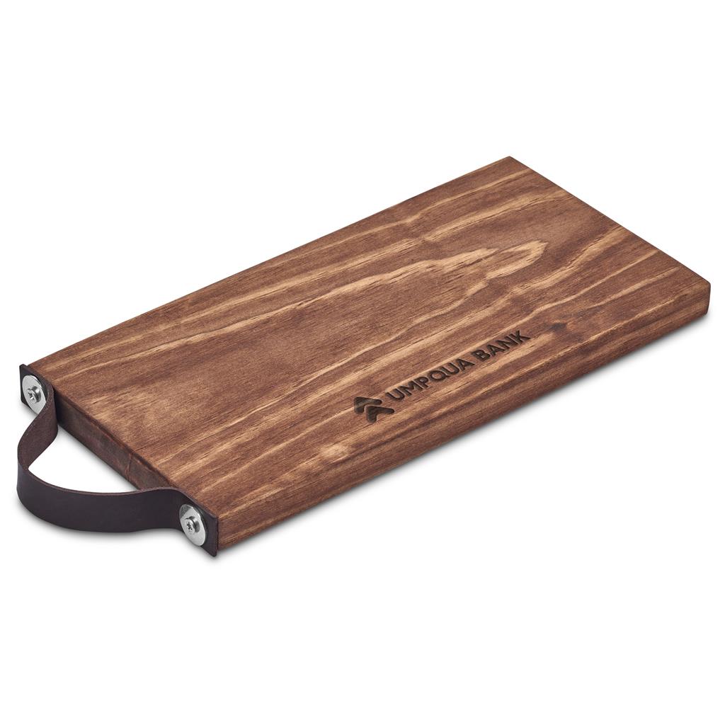 Serendipio Small Team Time Wooden Tray with Leather Strap Mirelle Leather and Lifestyle