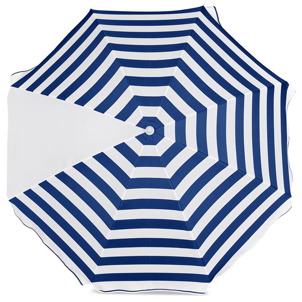 Serendipio Tanereef Stripe Beach Umbrella Mirelle Leather and Lifestyle