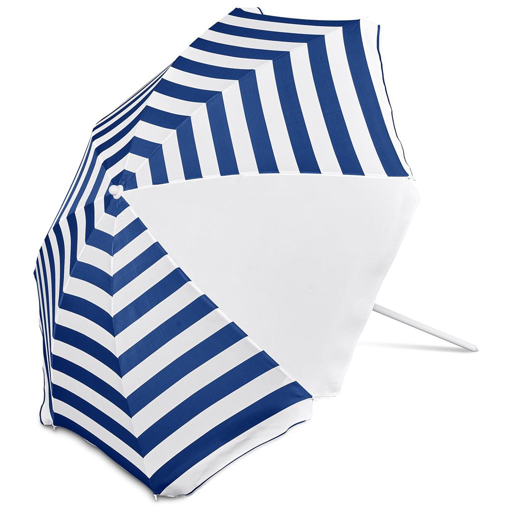 Serendipio Tanereef Stripe Beach Umbrella Mirelle Leather and Lifestyle