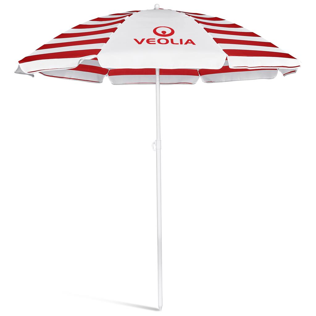 Serendipio Tanereef Stripe Beach Umbrella Mirelle Leather and Lifestyle