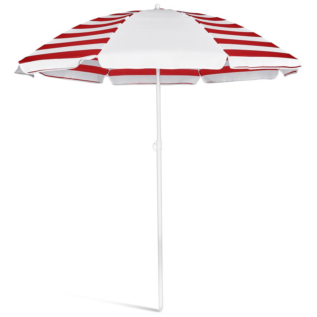 Serendipio Tanereef Stripe Beach Umbrella Mirelle Leather and Lifestyle