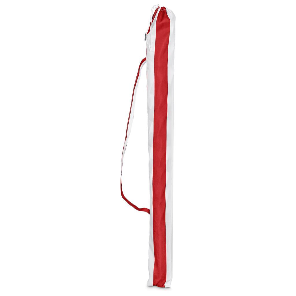 Serendipio Tanereef Stripe Beach Umbrella Mirelle Leather and Lifestyle