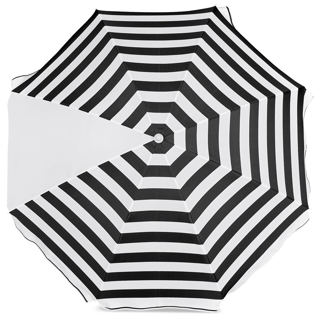 Serendipio Tanereef Stripe Beach Umbrella Mirelle Leather and Lifestyle