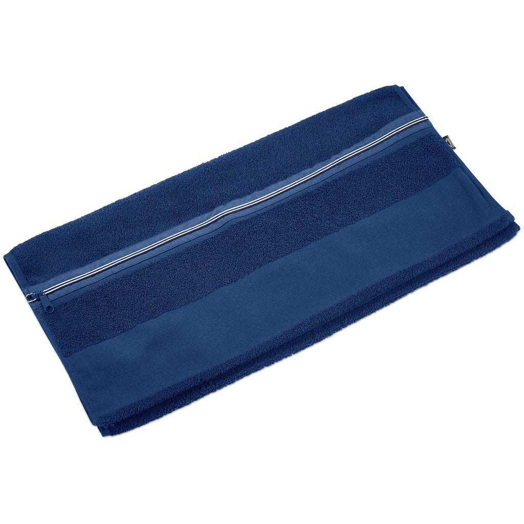 Slazenger Wembley Gym Towel - Navy Mirelle Leather and Lifestyle