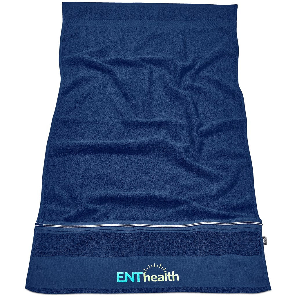 Slazenger Wembley Gym Towel - Navy Mirelle Leather and Lifestyle