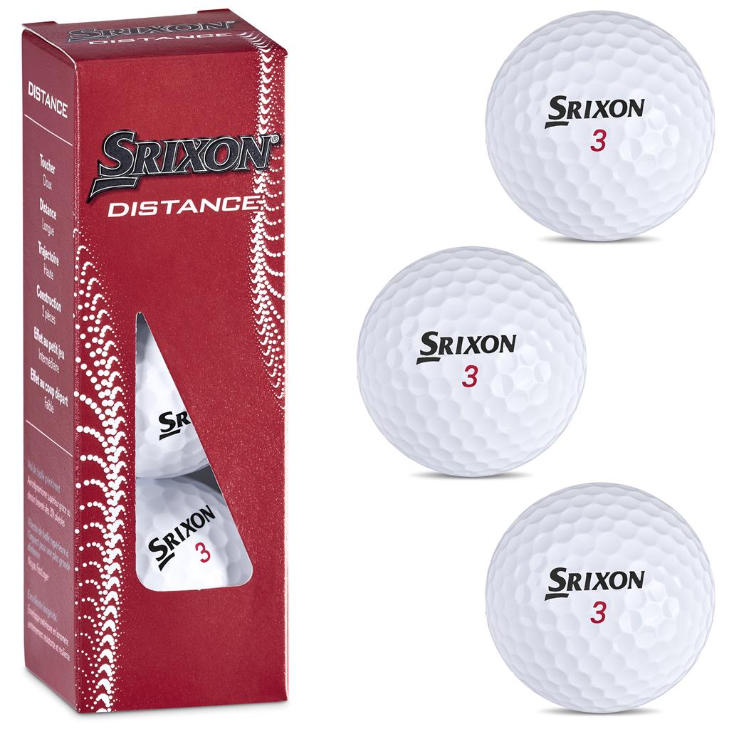 Srixon Distance Golf Balls Sleeve of 3 Mirelle Leather and Lifestyle