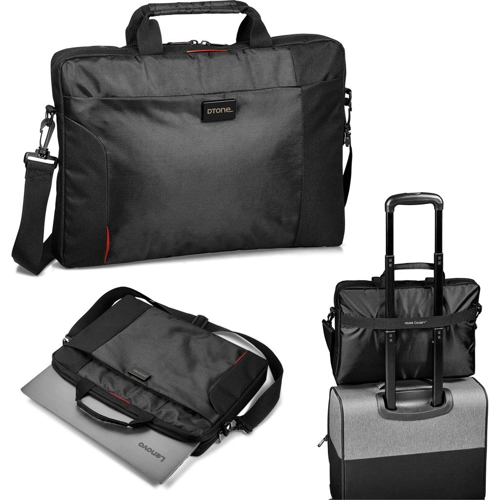 Swiss Cougar Belgrade Laptop Bag - Black - MIRELLE Leather and Lifestyle