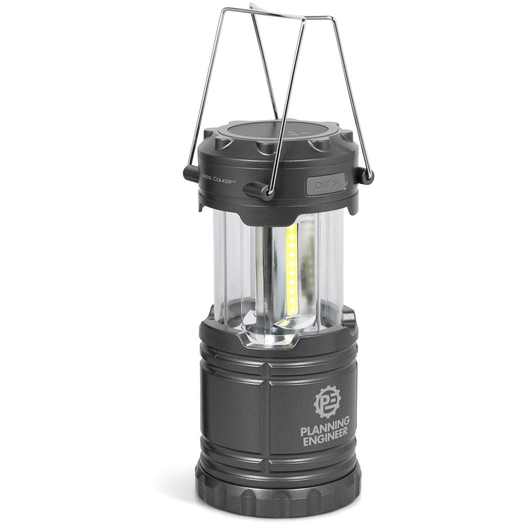 Swiss Cougar Cape Town Lantern & Wireless Charging Power Bank - 4,000mAh Mirelle Leather and Lifestyle