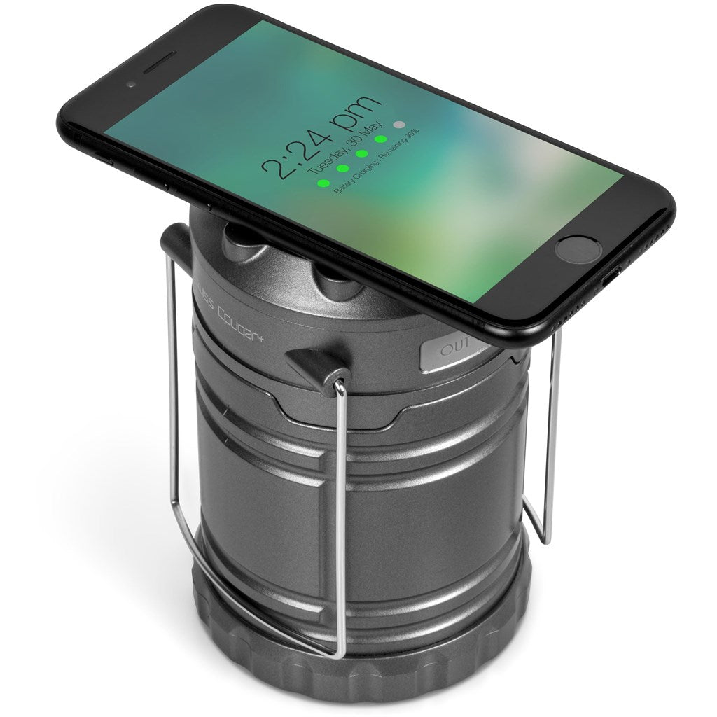 Swiss Cougar Cape Town Lantern & Wireless Charging Power Bank - 4,000mAh Mirelle Leather and Lifestyle