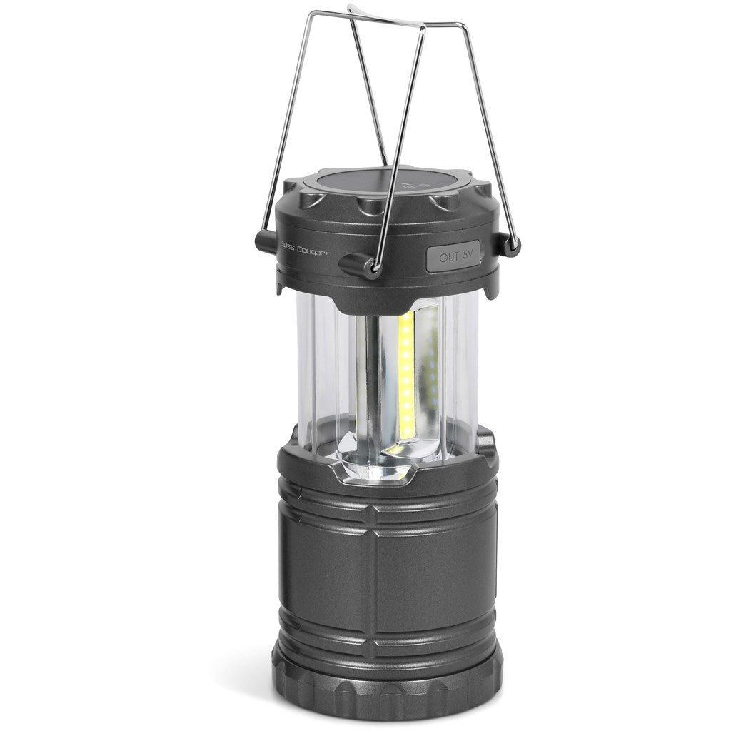Swiss Cougar Cape Town Lantern & Wireless Charging Power Bank - 4,000mAh Mirelle Leather and Lifestyle