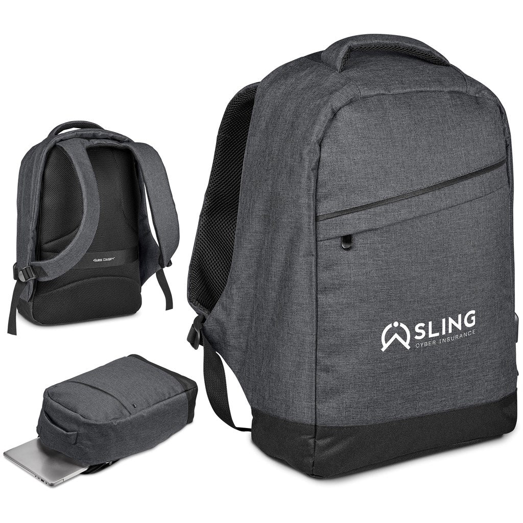 Swiss Cougar Munich Anti-Theft Laptop Backpack ZA Anti-Theft Bags,Laptop Backpacks Mirelle Leather and Lifestyle