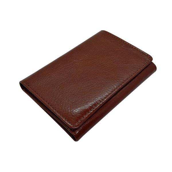 Tri Fold Card Holder with Bank Note Section - Genuine Leather ZA Wallet Mirelle Leather and Lifestyle