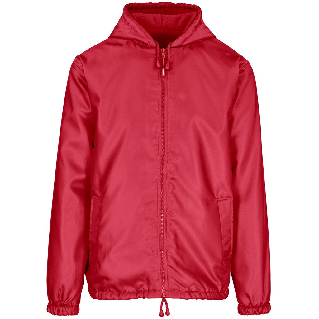 Unisex Alti-Mac Fleece Lined Jacket - Red Mirelle Leather and Lifestyle