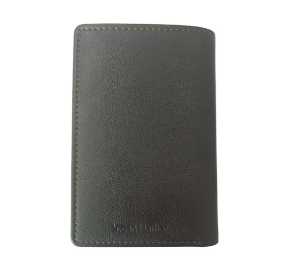 Vegan Leather RFID Bifold Card Holder - 16 Cards - Black | MIRELLE