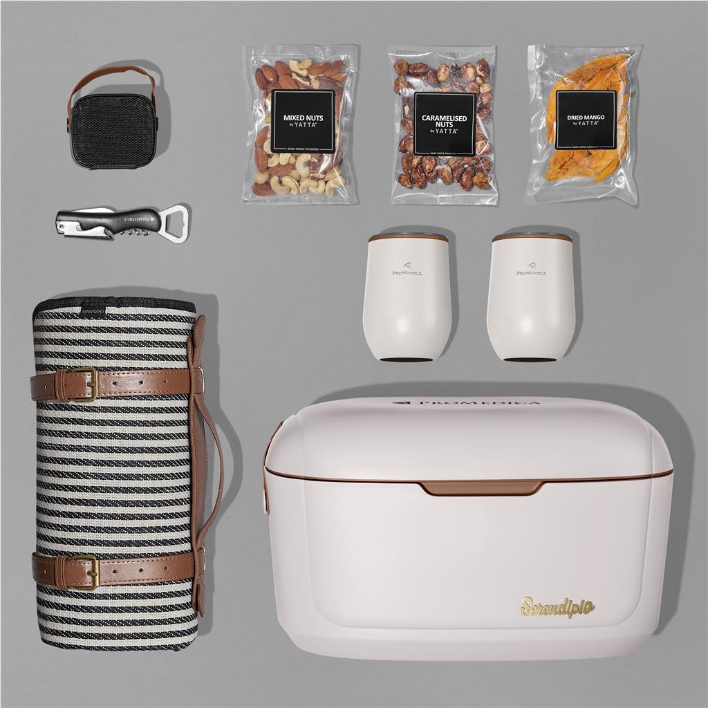 Yatta Sunset Serenade Hamper - Cream ZA Premium Hampers,Outdoor Hampers Mirelle Leather and Lifestyle