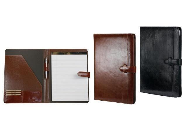 A4 Adpel Leather Folder with Tab Closure - Black ZA Folder Mirelle Leather and Lifestyle
