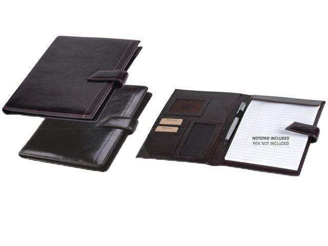 A5 Genuine Leather Folder with Tab Closure - MIRELLE Leather and Lifestyle