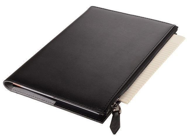 A5 Notebook Leather Slip On Cover - with Notebook - Black ZA A5 Notebook Cover Mirelle Leather and Lifestyle