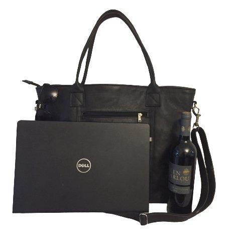Mirelle Large Leather Laptop Tote Handbag And Ladies Wallet - Combo - Mirelle Leather and Lifestyle