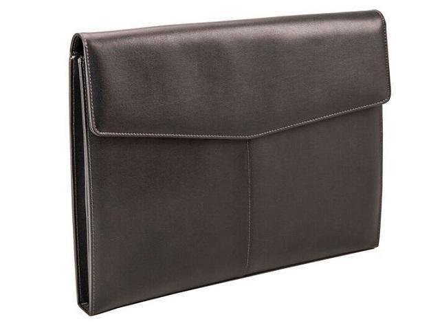 Genuine Leather A4 Document Holder with Gusseted Divisions - Black | MIRELLE ZA Document Holder Mirelle Leather and Lifestyle