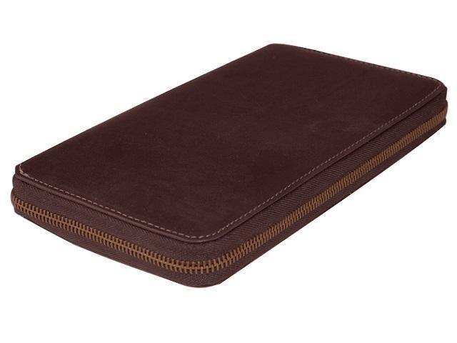 Genuine Leather Dakota Travel Wallet | Zipped Closure | Passport Holder - MIRELLE Leather and Lifestyle