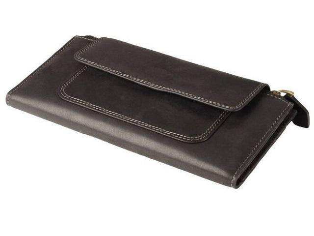 Genuine Leather Zip and Magnetic Button Closure Purse - MIRELLE Leather and Lifestyle