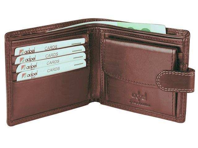 Leather Bifold Mens Wallet with Coin Holder and Tab Closure | MIRELLE - South Africa - Mirelle Leather and Lifestyle