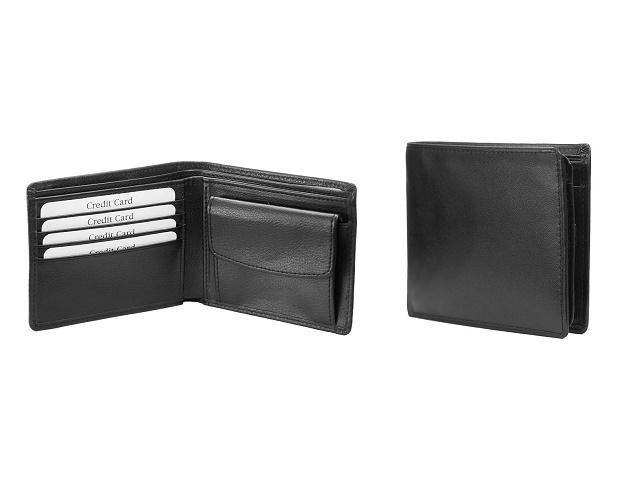 Leather Bifold Mens Wallet with Coin Holder - Black | MIRELLE ZA Leather Wallet Mirelle Leather and Lifestyle