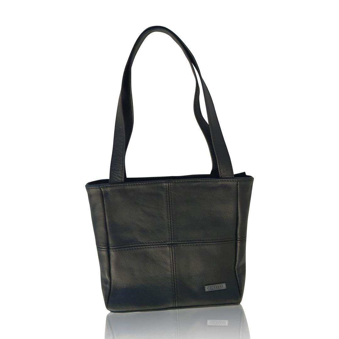 Leather Classic Shopper Handbag - Small | MIRELLE ZA Handbag Mirelle Leather and Lifestyle