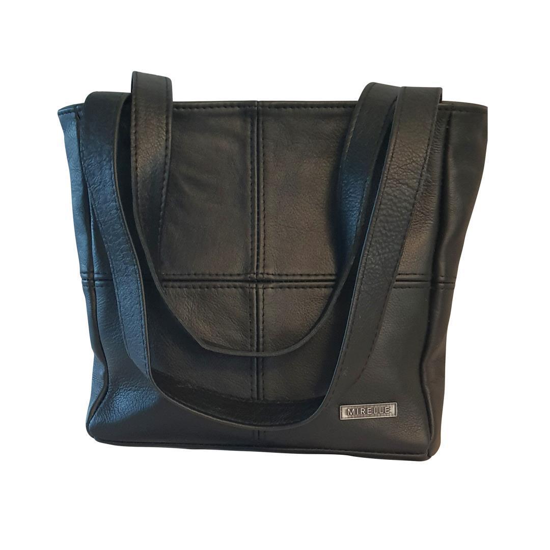 Leather Classic Shopper Handbag - Small | MIRELLE ZA Handbag Mirelle Leather and Lifestyle