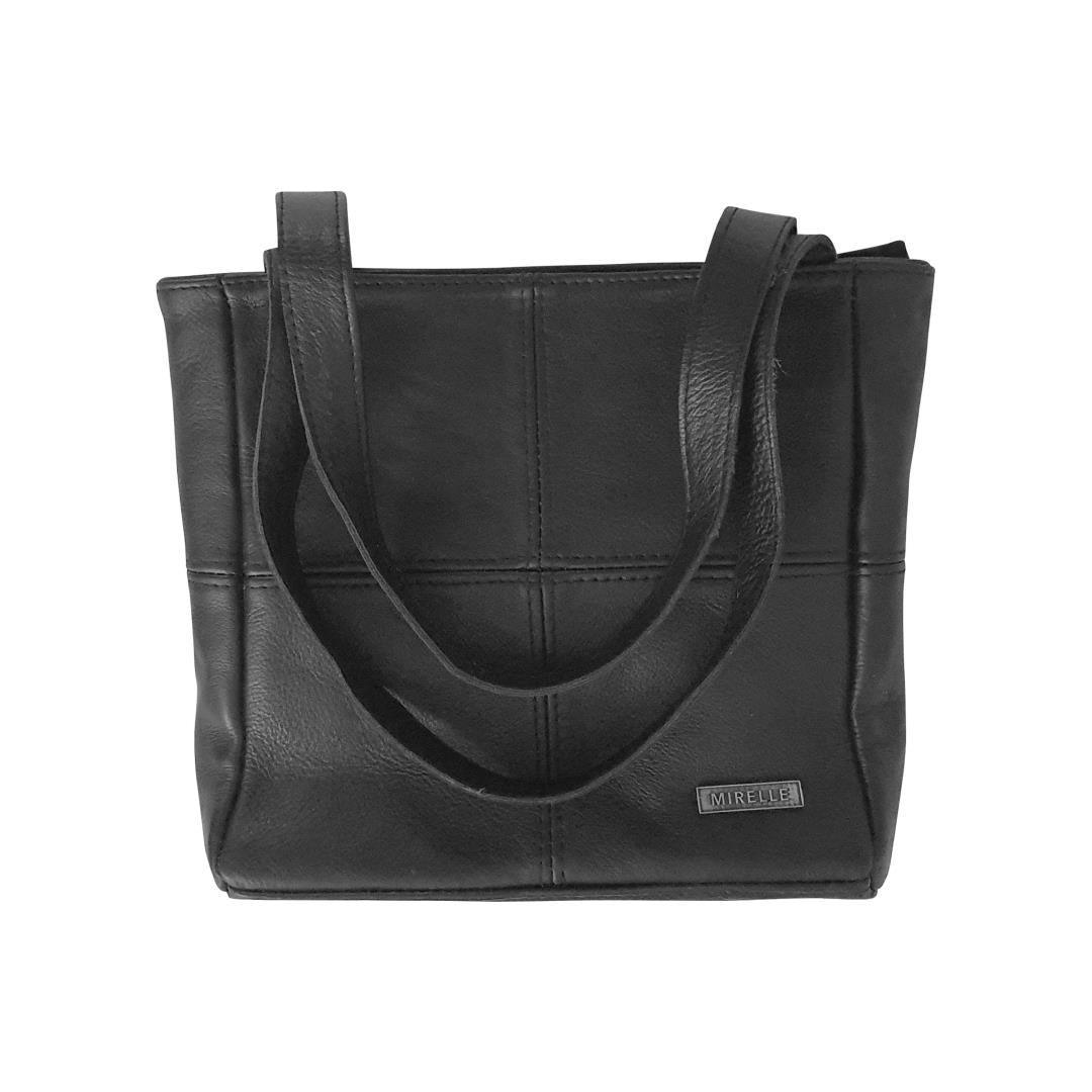 Leather Shopper Handbag - Classic Style | MIRELLE ZA Tote Mirelle Leather and Lifestyle