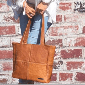 Leather Shopper Handbag - Classic Style | MIRELLE ZA Tote Mirelle Leather and Lifestyle