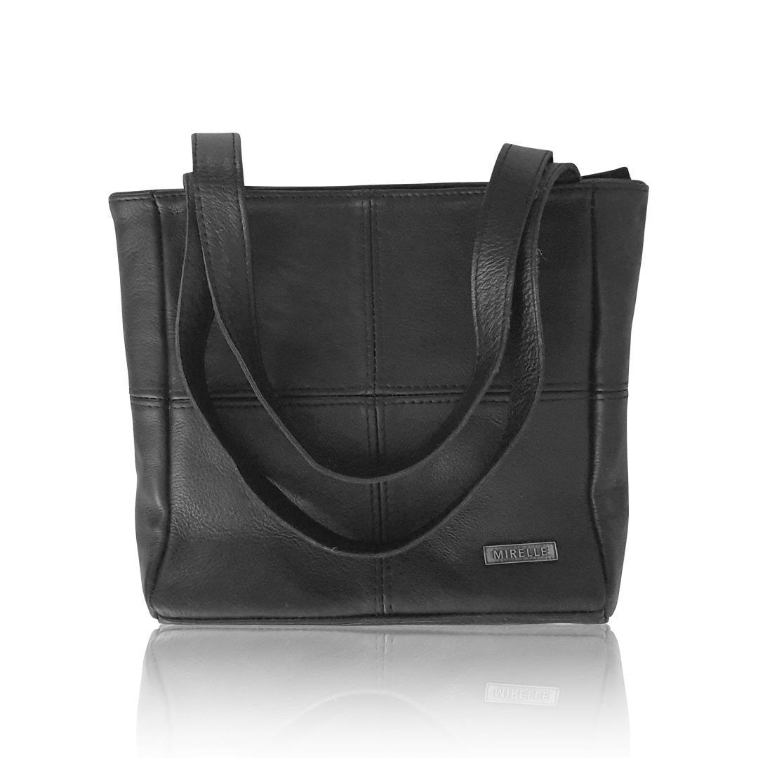 Leather Shopper Handbag - Classic Style | MIRELLE ZA Tote Mirelle Leather and Lifestyle