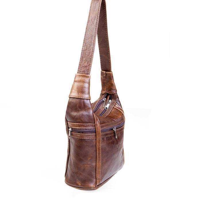 Leather Shoulder Handbag - Two Compartments | MIRELLE - South Africa - Mirelle Leather and Lifestyle