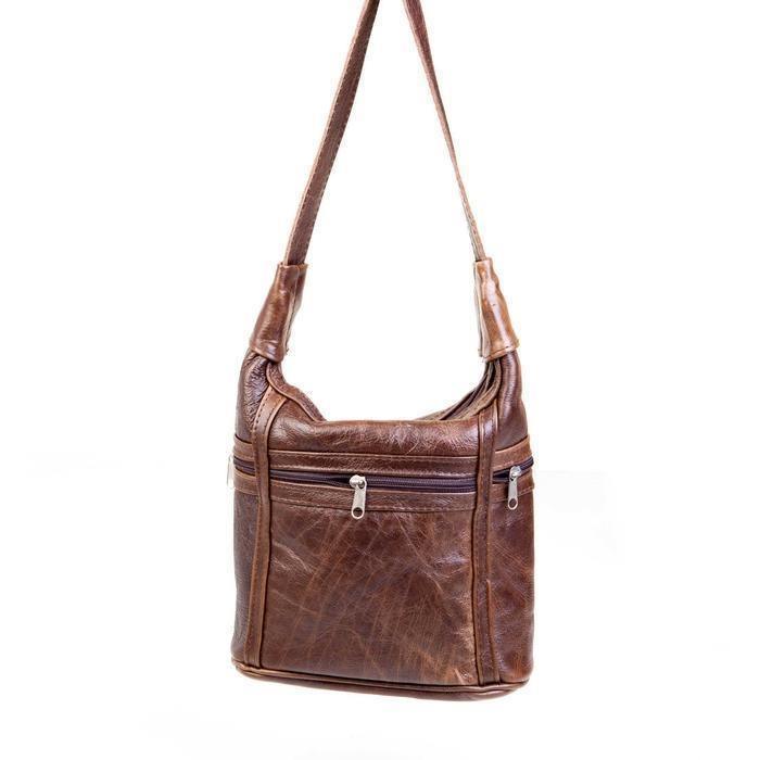 Leather Shoulder Handbag - Two Compartments | MIRELLE ZA Shoulder Handbag Mirelle Leather and Lifestyle