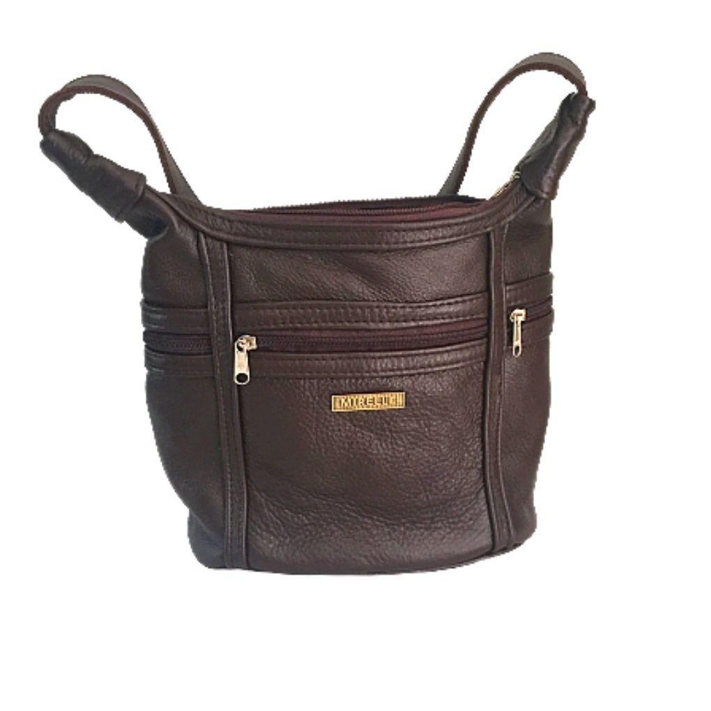 Leather Shoulder Handbag - Two Compartments | MIRELLE ZA Shoulder Handbag Mirelle Leather and Lifestyle