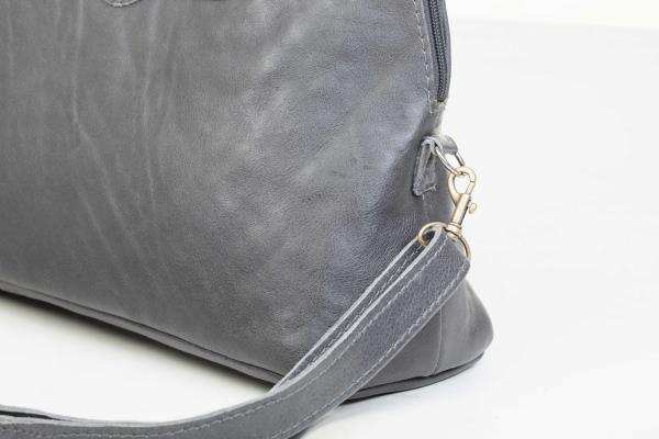 Leather Tote Handbag With Protective Feet - Framed Shape | MIRELLE - South Africa - Mirelle Leather and Lifestyle