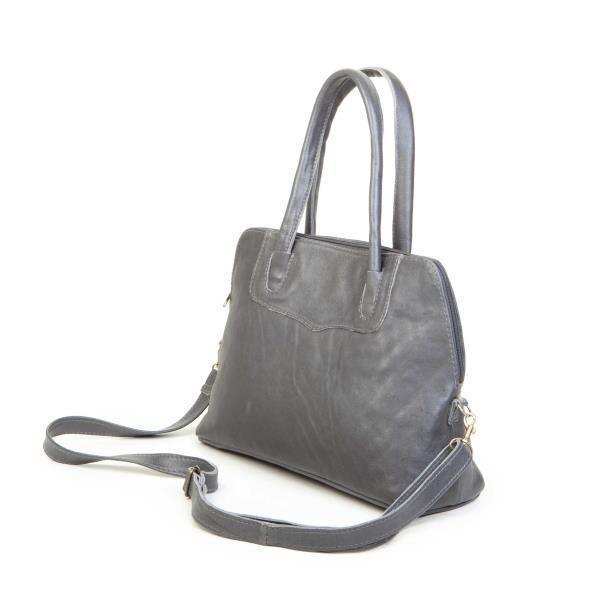 Leather Tote Handbag With Protective Feet - Framed Shape | MIRELLE - South Africa - Mirelle Leather and Lifestyle