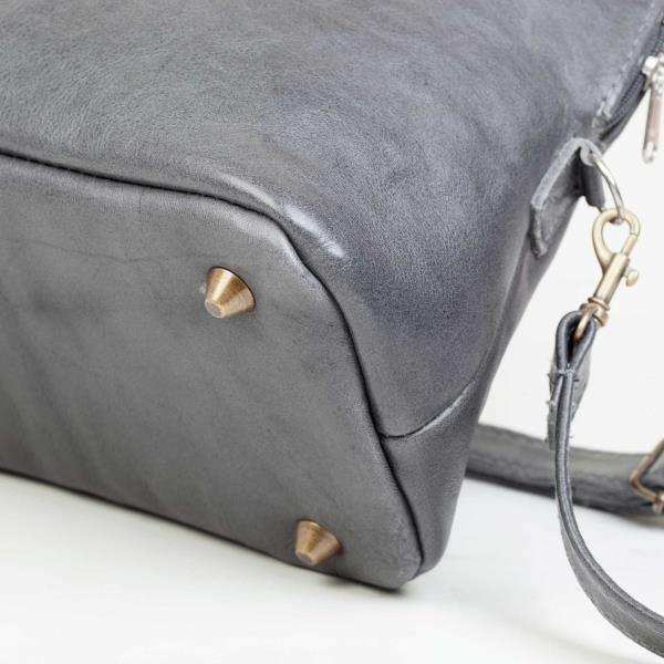 Mirelle Framed Tote Handbag With Protective Feet - Genuine Leather - MIRELLE Leather and Lifestyle