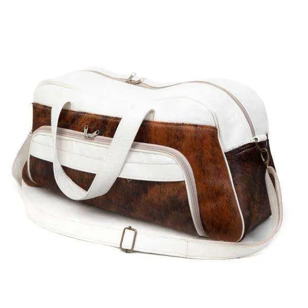 Mirelle Genuine Leather & Nguni Hide Weekender Bag - MIRELLE Leather and Lifestyle