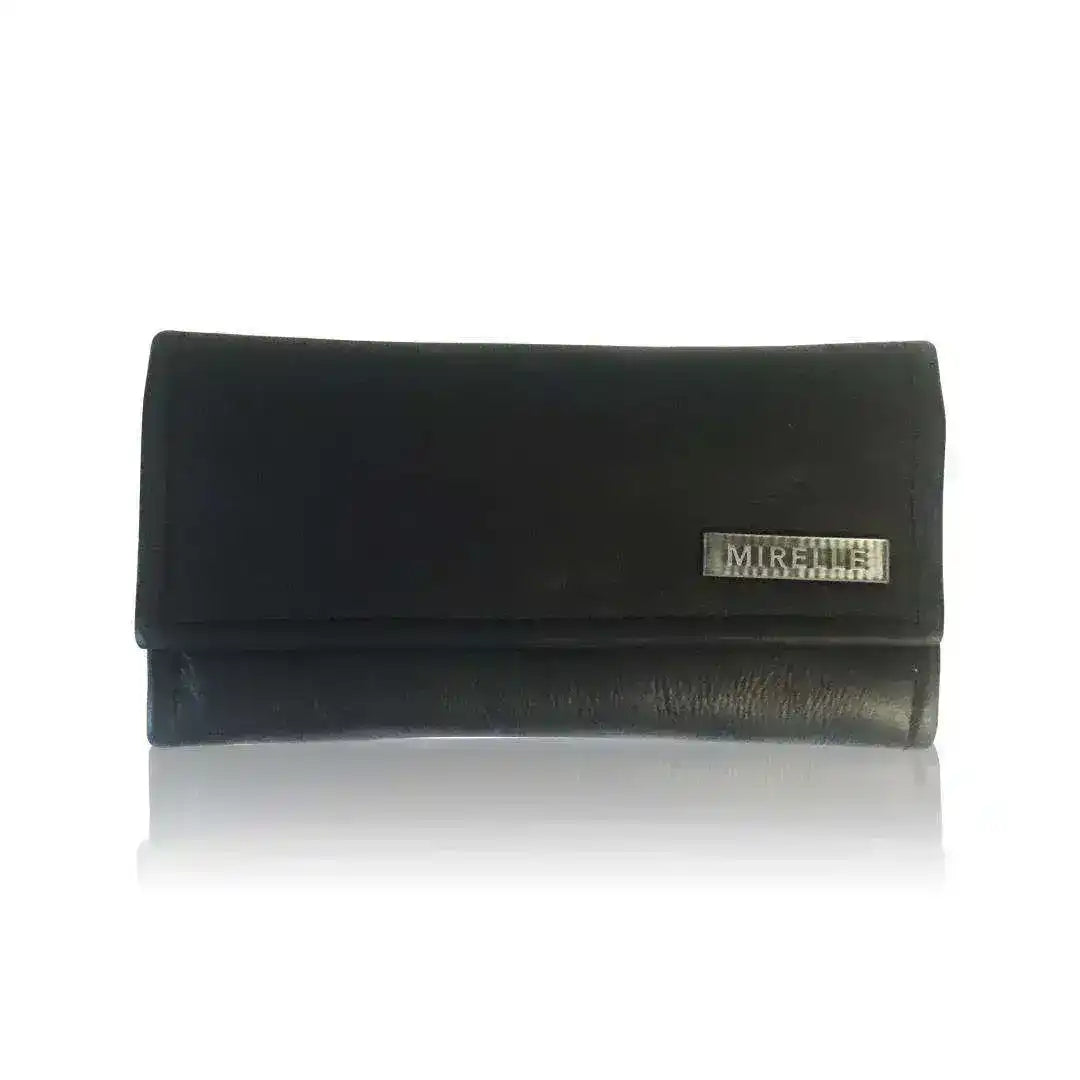 Mirelle Genuine Leather Classic Ladies Purse - Black - South Africa - Mirelle Leather and Lifestyle