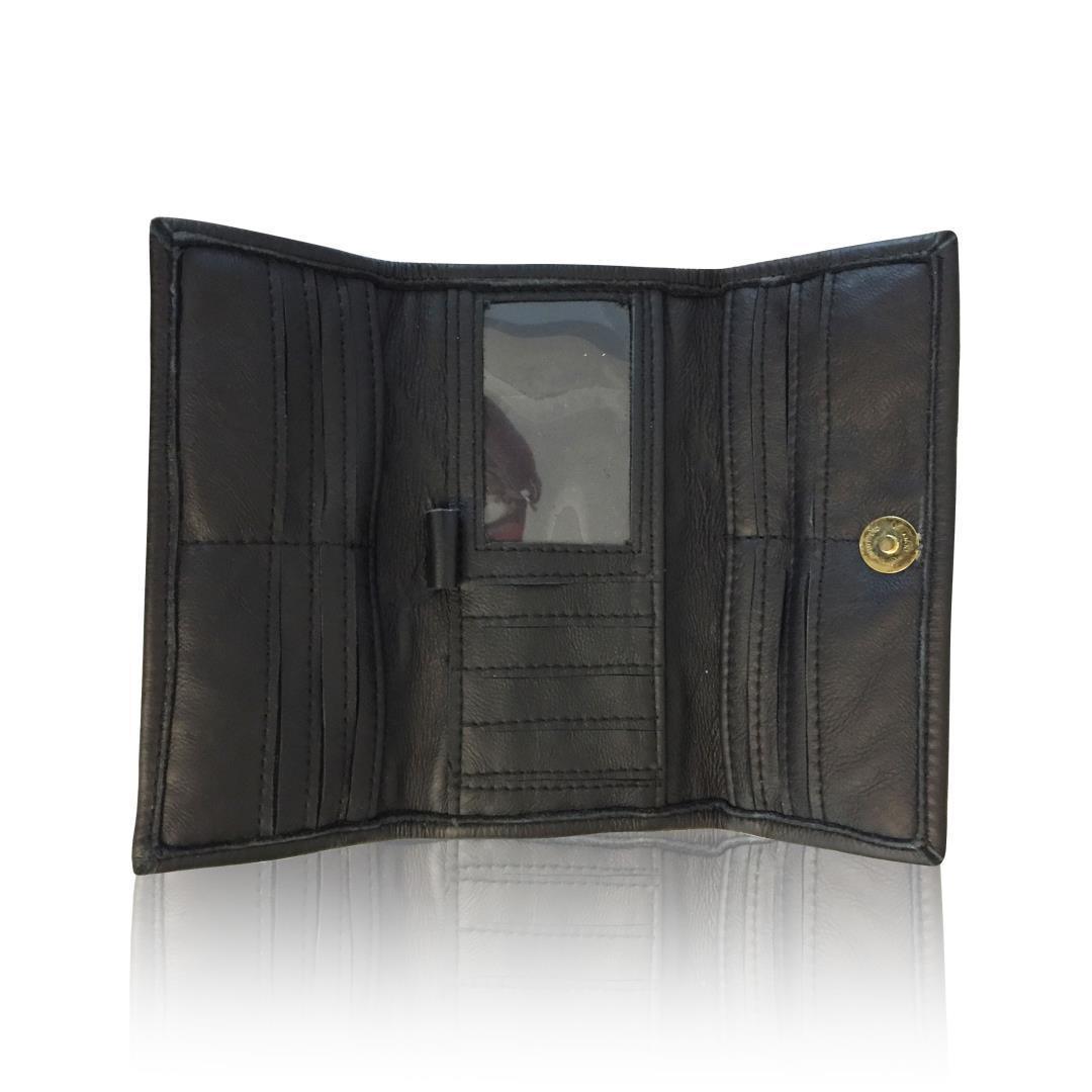 Mirelle Genuine Leather Classic Ladies Purse - Black ZA Ladies Wallet Mirelle Leather and Lifestyle