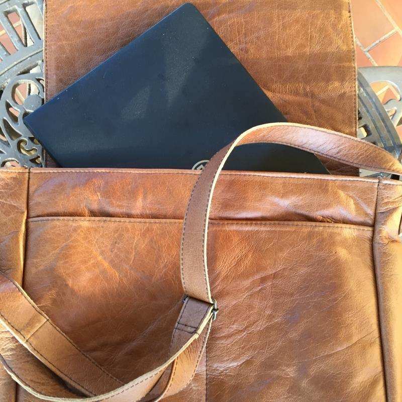 Mirelle Genuine Leather Classic Office Laptop Bag - MIRELLE Leather and Lifestyle