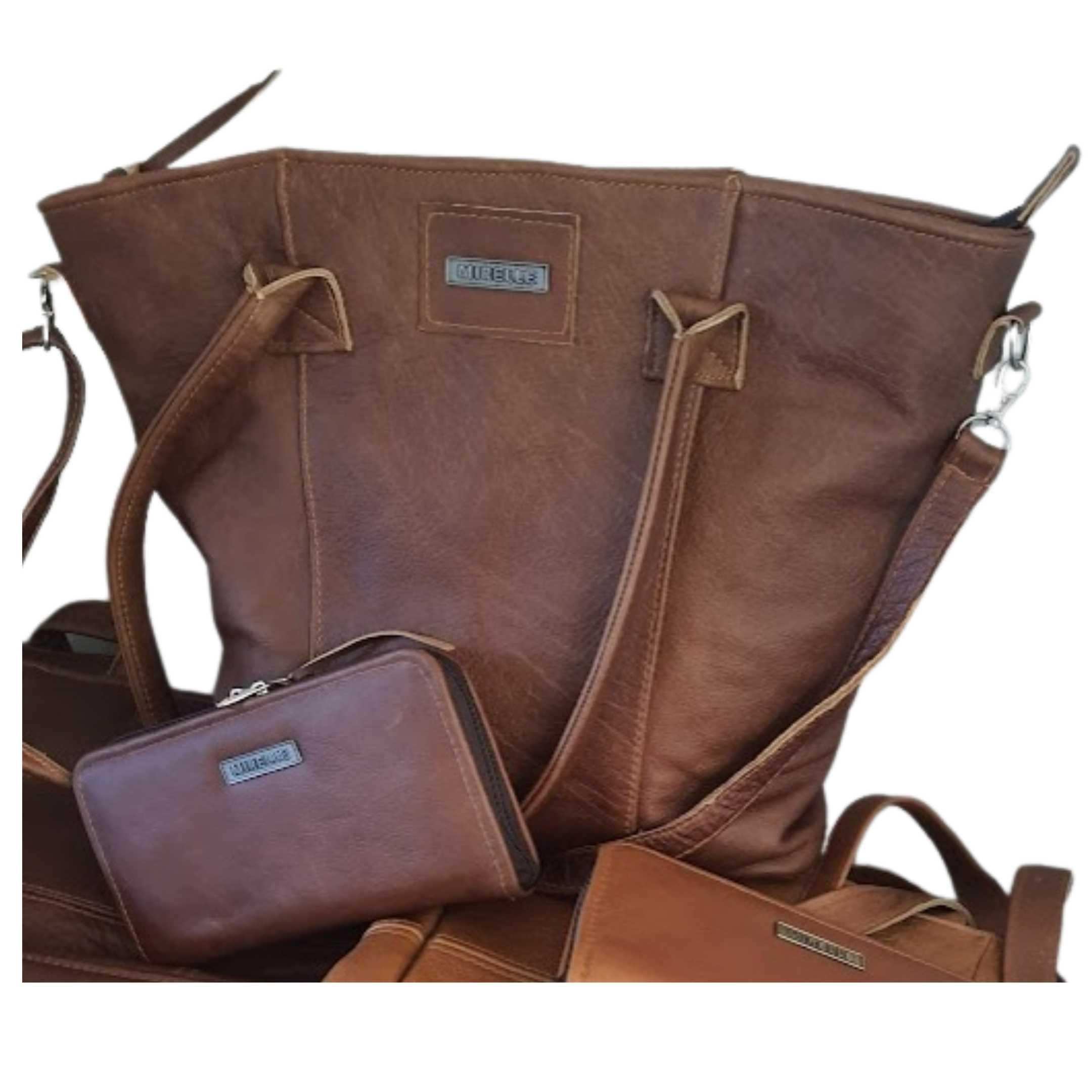 Mirelle Leather Classic Tote Handbag And Ladies Wallet - Combo - MIRELLE Leather and Lifestyle