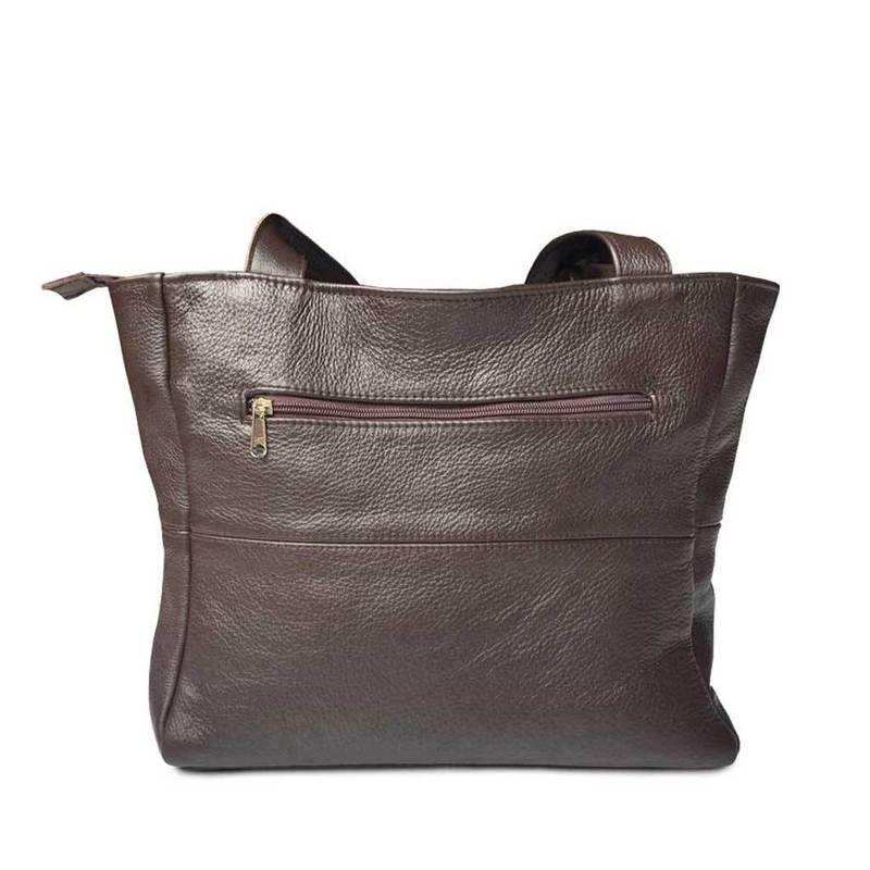 Mirelle Shopper Shoulder Handbag With Outside Zipped Pocket - Small - MIRELLE Leather and Lifestyle