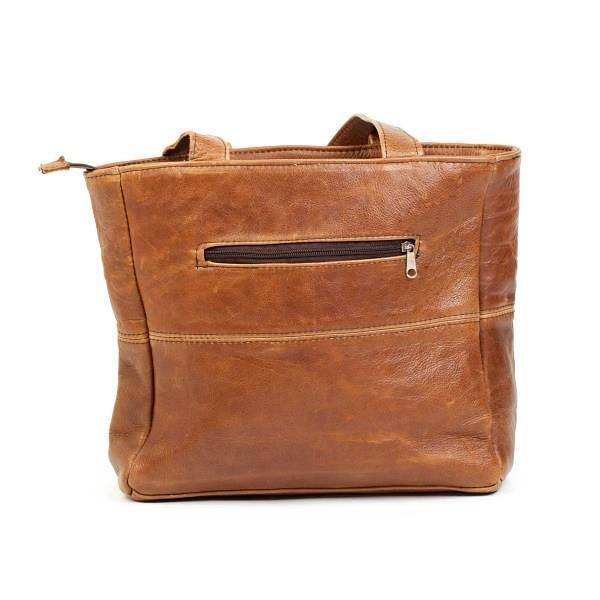 Mirelle Shopper Shoulder Handbag With Outside Zipped Pocket - Small - MIRELLE Leather and Lifestyle