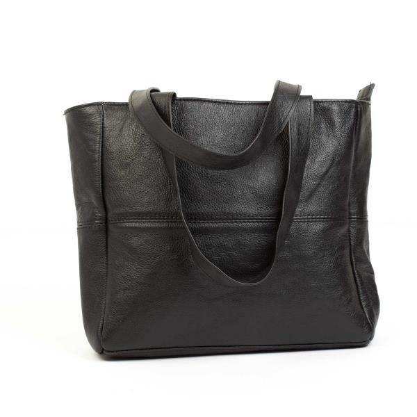 Mirelle Shopper Shoulder Handbag With Outside Zipped Pocket - Small - MIRELLE Leather and Lifestyle