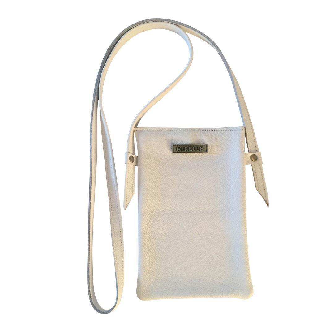 Mirelle Womens Leather Cellphone Sling Crossbody Handbag - MIRELLE Leather and Lifestyle