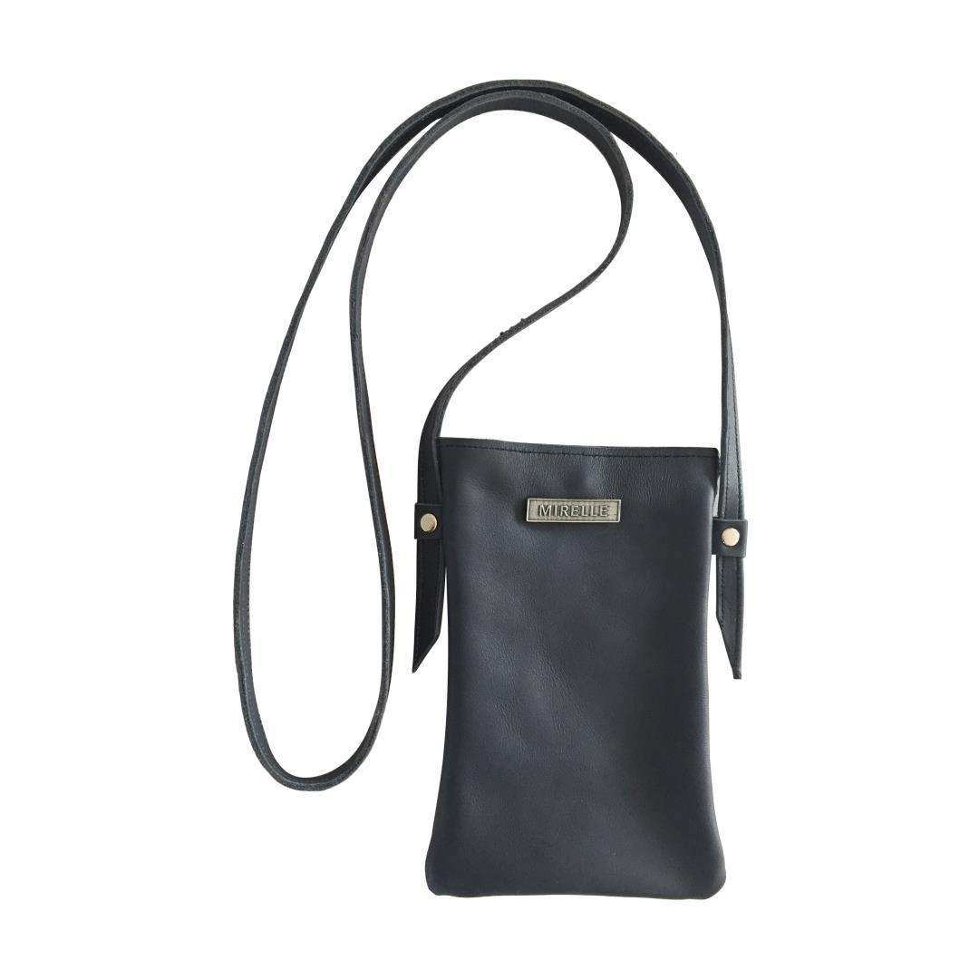 Mirelle Womens Leather Cellphone Sling Crossbody Handbag - MIRELLE Leather and Lifestyle